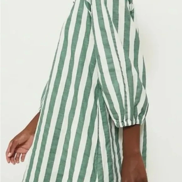 POMANDER PLACE Green Stripe Maryse Mini Caftan, size XL from Tuckernuck. - Picture 7 of 8